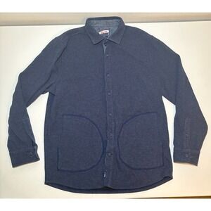 Johnnie-O Men's SHACKET | Navy Blue | Large